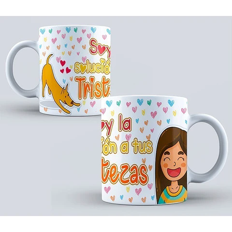 Kit Diseños Plantillas Tazas Mascotas Sublimación M2 