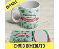 Diseños Plantillas Tazas Graduación Sublimación Editable M2