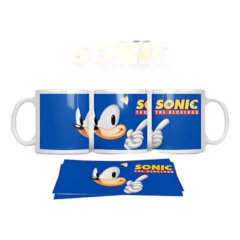Kit Diseños Plantillas Tazas Sonic Sublimación M1