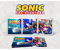 Kit Diseños Plantillas Tazas Sonic Sublimación M1