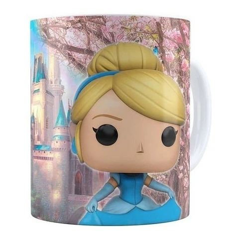 Kit Diseños Plantillas Tazas Princesas Disney Sublimación 