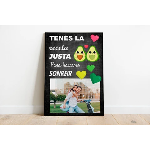 Kit Imprimible X5 Láminas San Valentín Enamorados Con Fotos