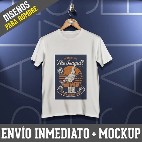 Diseños Plantillas Remeras Hombre Sublimación M16 + Mockups