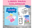 Libro Para Colorear Editable Imprimible De Peppa Pig Hada