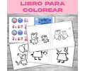 Libro Para Colorear Editable Imprimible De Peppa Pig Hada