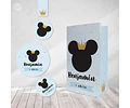 Kit Imprimible Mickey Rey Celeste Pastel Tukit