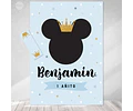 Kit Imprimible Mickey Rey Celeste Pastel Tukit