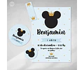 Kit Imprimible Mickey Rey Celeste Pastel Tukit