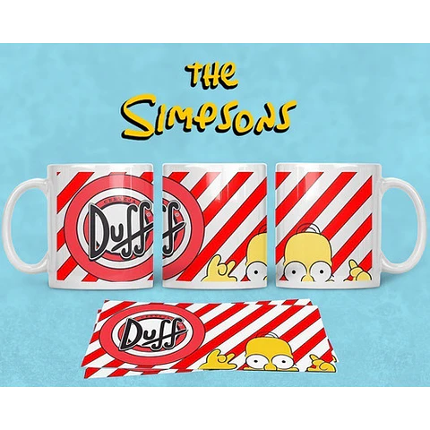 Kit Diseños Plantillas Tazas Los Simpsons Sublimación M6