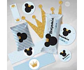 Kit Imprimible Mickey Rey Celeste Pastel Tukit