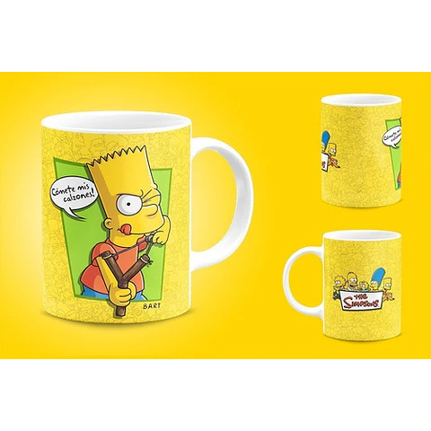 Kit Diseños Plantillas Tazas Los Simpsons Sublimación M1