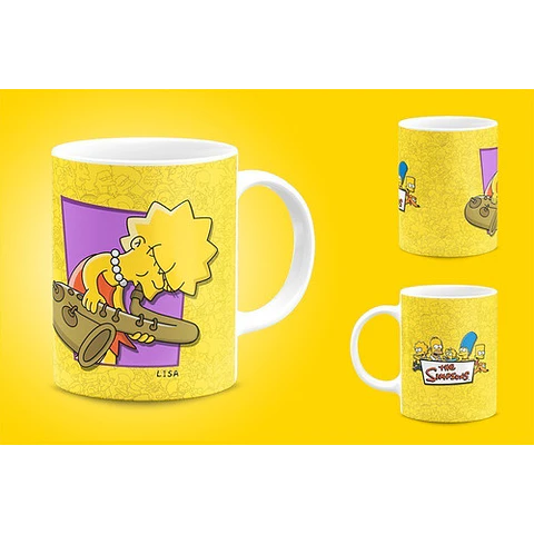 Kit Diseños Plantillas Tazas Los Simpsons Sublimación M1
