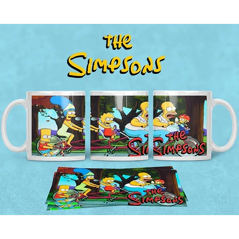 Kit Diseños Plantillas Tazas Los Simpsons Sublimación M6