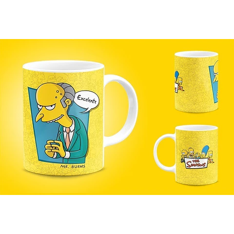 Kit Diseños Plantillas Tazas Los Simpsons Sublimación M1