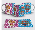 Kit Diseños Plantillas Tazas Paw Patrol Sublimación M1