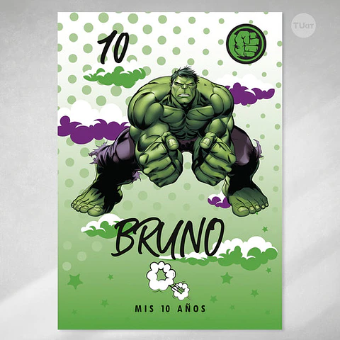 Kit Imprimible Super Heroes - Hulk Superheroe Hulk Candy Bar