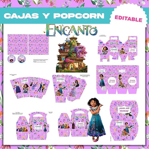 Kit Imprimible Encanto Disney Deco Y Candy 100% Editable!!!