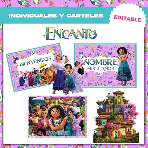 Kit Imprimible Encanto Disney Deco Y Candy 100% Editable!!!