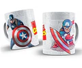 Kit Diseños Plantillas Tazas Marvel Comics Sublimación 