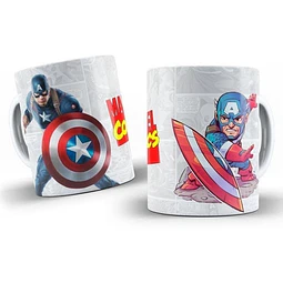 Kit Diseños Plantillas Tazas Marvel Comics Sublimación 