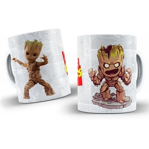 Kit Diseños Plantillas Tazas Marvel Comics Sublimación 
