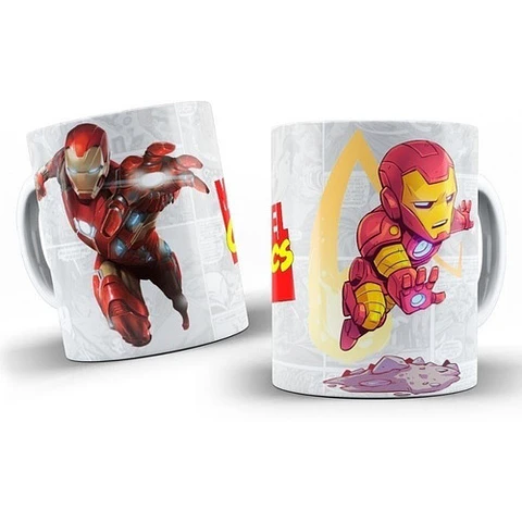 Kit Diseños Plantillas Tazas Marvel Comics Sublimación 