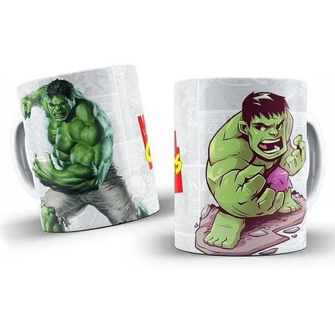 Kit Diseños Plantillas Tazas Marvel Comics Sublimación 