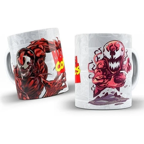 Kit Diseños Plantillas Tazas Marvel Comics Sublimación 