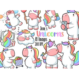 Cliparts Imagenes Png Unicornios De Colores Pasteles Jk76