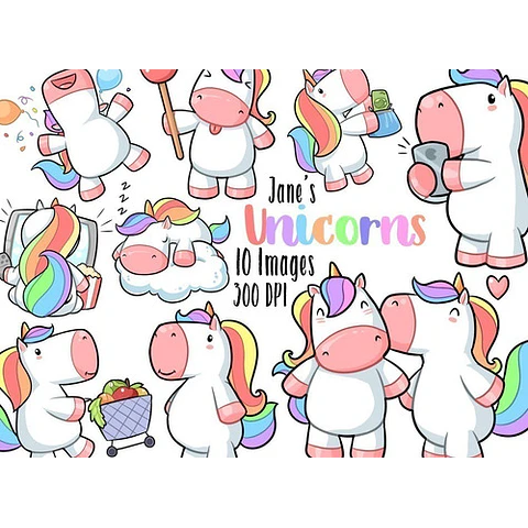 Cliparts Imagenes Png Unicornios De Colores Pasteles Jk76
