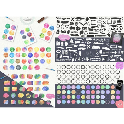 Mandalas Kit De Diseños - Vectores - Imprimir - Ai Eps Png