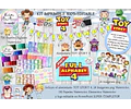 Kit Imprimible Candy Bar Toy Story 4 Acuarela 100% Editable