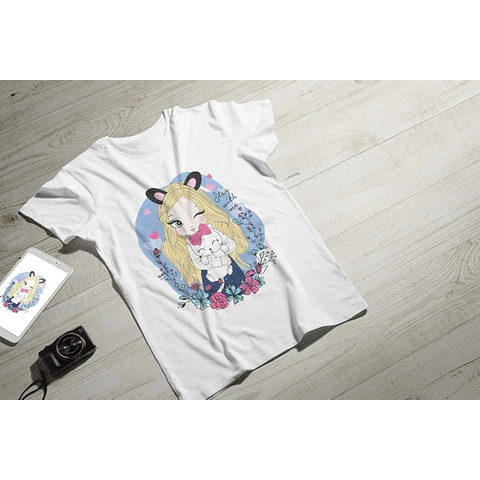 Plantillas Diseños Remeras Mujer P/ Sublimación Mockups M2
