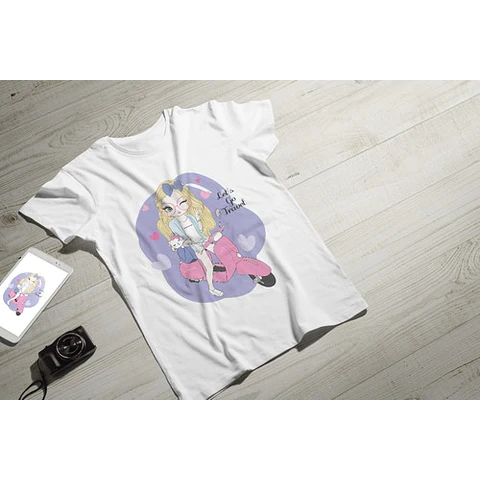 Plantillas Diseños Remeras Mujer P/ Sublimación Mockups M2