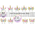 Imágenes Digitales Png Unicornios Mod. 3 - Kit Imprimibles