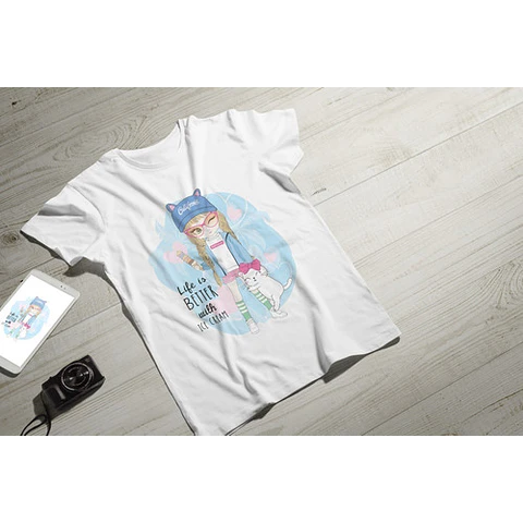 Plantillas Diseños Remeras Mujer P/ Sublimación Mockups M2