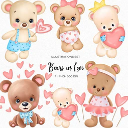 Cliparts Imagenes Png Osos Ositas Enamorados Is3