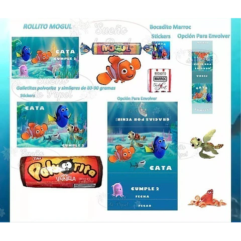 Kit Imprimible Buscando A Dory Nemo Editable