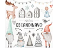 Cliparts Imagenes Png Navidad Gnomos Acuarela Ni1