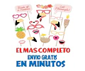 Kit Imprimible Photo Props Flamencos Fiesta Party Completo