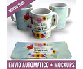 Diseños Plantillas Para Tazas Día De La Madre Sublimación M4