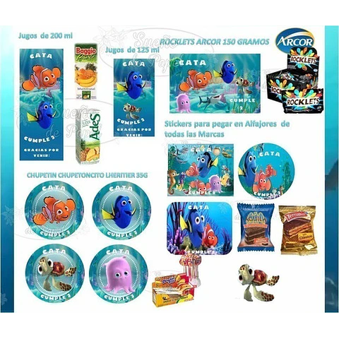 Kit Imprimible Buscando A Dory Nemo Editable
