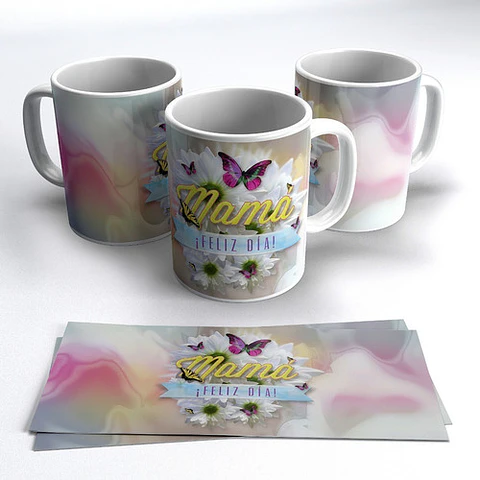Diseños Plantillas Para Tazas Día De La Madre Sublimación M4