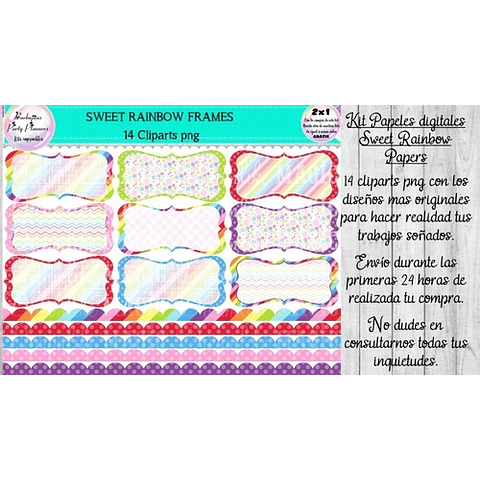Rainbow Frames Png Marcos Y Guardas Arco Iris