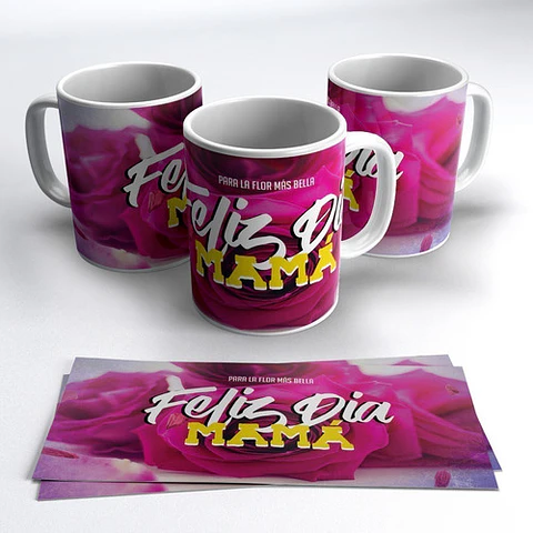 Diseños Plantillas Para Tazas Día De La Madre Sublimación M4