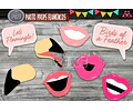 Kit Imprimible Photo Props Flamencos Fiesta Party Completo