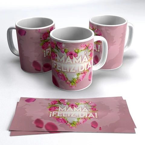 Diseños Plantillas Para Tazas Día De La Madre Sublimación M4