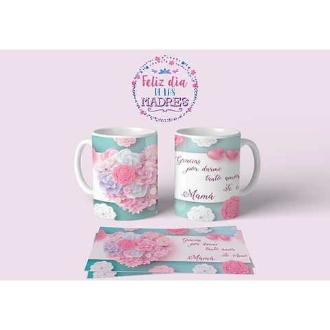Diseños Plantillas P/ Tazas Día De La Madre Sublimación M12