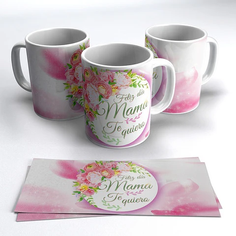 Diseños Plantillas Para Tazas Día De La Madre Sublimación M4