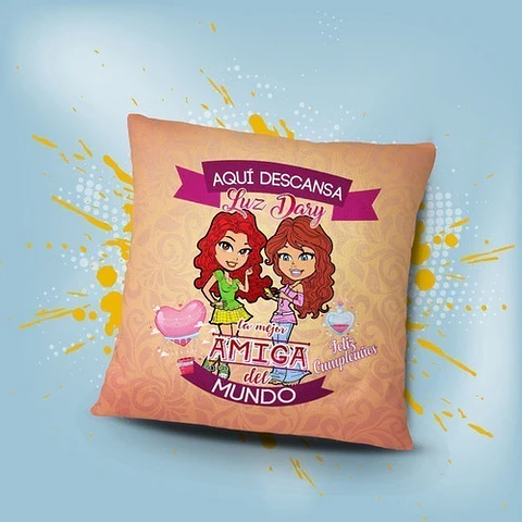Plantillas Familia Almohadas Sublimación Psd